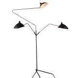 INSP. Lampa stojąca CRANE 3F , czarna 210 cm