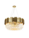 INSP. Lampa wisząca Pipe Organ Crystal Chandelier Brass - kryształowy 60 cm