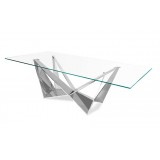 INSP. Euro home Designerski stół błyszcząca podstawa 240x120x75 cm CT2061