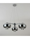 INSP. Lumina Deco TOSSO Trio Lampa wisząca 70 cm kryształowa chrom
