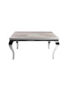 INSP. Stół z marmurowym białym blatem modern barock 150 x 90 x 75 cm