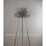 INSP. Lampa podłogowa nowoczesna 130 cm srebrny Dan-PO1