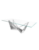 INSP. Euro home Designerski stół błyszcząca podstawa 200x100x75 cm CT2061