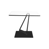 INSP. Euro home Geometryczny stolik kawowy czarna podstawa 50x60 cm CT2061SN